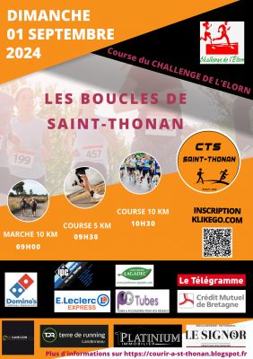 Dimanche 1er septembre :  Les Boucles de Saint-Thonan - Challenge de l Elorn