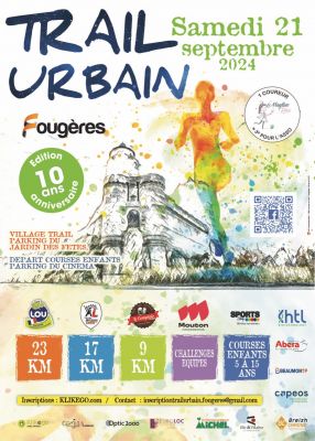 Samedi 21 Septembre : Trail Urbain de Fougères