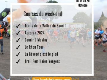 Rendez-vous à partir de demain pour retrouver notre équipe Breizh Chrono sur les différentes courses du week-end 🏃‍♀️

- Trails de la vallée du Scorff 
-...